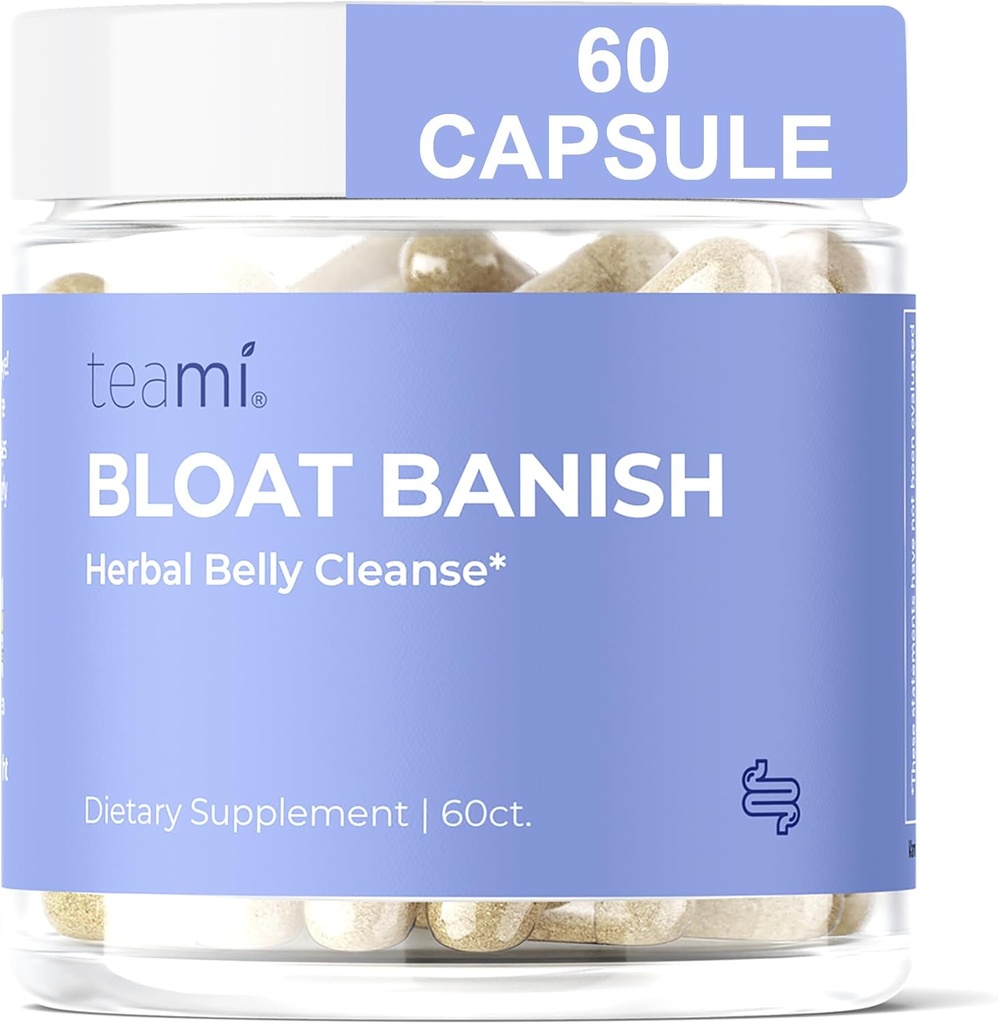 Teami Bloat desterrar el gas rápido y el alivio de la hinchazón para las mujeres - Debloat píldoras para apoyar la digestión, asegurar la regularidad y el alivio del estreñimiento - Natural Herbal Belly Cleanse with Digestive Enzymes