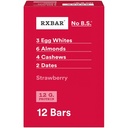 RXBAR Protein Bars, 12g Protein, Snacks gratis, Fresa, 22oz Caja (12 Bares)