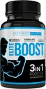 Maximum Slim Elite Boost 3 en 1 Fórmula Naturalmente promueve testosterona Libido, Energía, Masa muscular & resistencia, potentes ingredientes Veggie Capsules