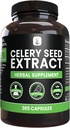 PURE ORIGINAL INGREDIENTES Celery Seed Extract, (365 capsules), No Magnesio Or Rice Fillers, Siempre Puro, Lab Verified