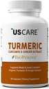 USCare Turmeric Curcumin with Ginger & 95% Curcuminoids & BioPerine