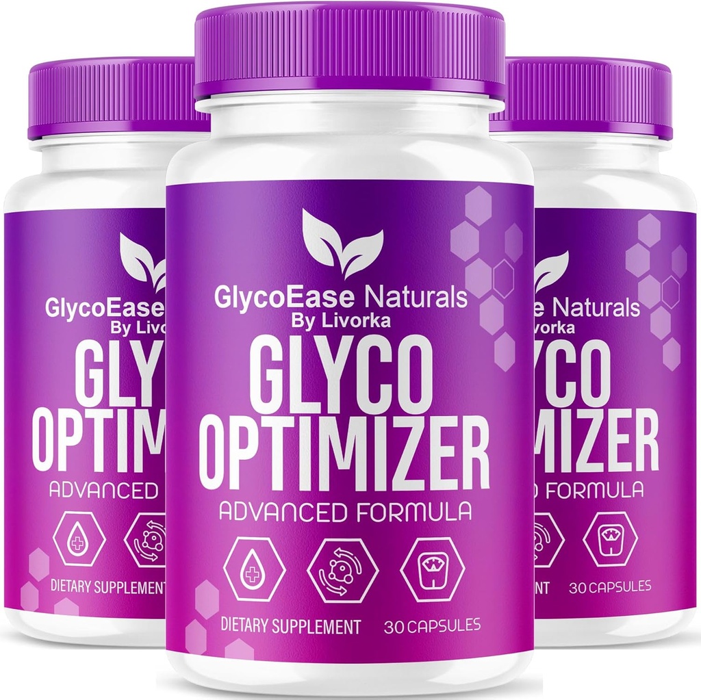 (3 Pack) GlycoEase Glyco Optimizer - Official GlycoEase Pills Natural Supplement Support, Glycoease Premium Naturals Capsules, Glycoeas Advanced Formula Reviews, 90 cápsulas para 3 meses