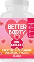 Mejor Booty BBL Tablets - Creatine Complex Supplement for Women with Creatine Monohydrate, L-Glutamine, Collagen, and BCAA's (90ct)