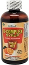 Germa B-Complex Syrup. Suplemento dietético. Bone Health, Growth and Development Aid. Sugar Free. Orange Flavor. 8 oz