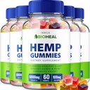 BioHeal Hemp Gummies - con Hemp Seed Extract Bio Heal Hemp Gummies Tinnitus Herbal Supplement, Health and Wellness Support, All Natual Hemp Gummy Advanced Formula (5 Pack - 30 Gummies)