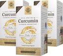 Curcumina de espectro completo Solgar - 60 LiCaps, Pack of 3 - Absorción superior - Cerebro, Salud conjunta e inmunitaria - No GMO, Vegan, Gluten Gratis, Dairy Free - 180 Total Servings