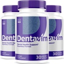 (3 Pack) Dentavim, Dentavim Capsules, Dentavim Advanced Formula Pills, Dentavim All Natural Vitamins for Oral Protection, Dentavim Reviews, 90 Capsules for 3 Months