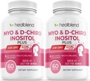 Myo ' D-Chiro Inositol Plus Suplemento Blend, Equilibrio hormonal, Ovulación saludable " Asistencia general para la salud de las mujeres, la fertilidad y el embarazo (2 Pack)