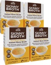COUNTRY FARMS Skinny Broth 7-Day Plan, Instant Chicken Bone Broth, 10G Protein, Collagen Tipo II, promueve una mejor digestión, Bone Health, 7 Day Plan, 4 Pack, 28-15g Packets