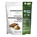 MRM Nutrición Orgánica Ashwagandha Root Powder peru Superfoods TEN Adaptogen antiguo Silencio Antioxidantes TEN Vegan + Gluten-Free ANTE 113 Servimientos