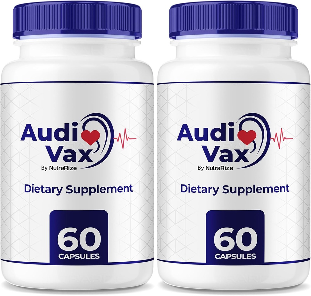 (2 Pack) Audivax - Audi Vax Advanced Max Ear Support, Natural Formula to Promote Inner Ear Health, Audi Vax Maximum Strength for Hearing Health, Official Auditory Pills, Audivax Reviews (120 Capsules)