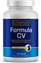 Rx Vitaminas Fórmula CV - Capsulas de Berry Hawthorn con Taurine para perros &amp; gatos - Suplementos de salud cardíaca mejorados con magnesio y potasio - Vitaminas de perros mayores y vitaminas de gatos mayores - 90ct