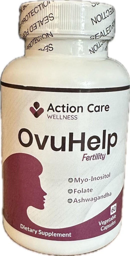 OvuHelp Fertilidad Para las Mujeres combina una composición óptima de hierbas, nutrientes, vitaminas, minerales y mio-inositol de renombre mundial para promover la salud reproductiva. 60 cápsulas por botella.
