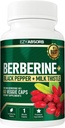 Gluten-Free Berberine 500mg, 60 Veggie Capsule w/LA-3 AMPK Metabolic Activator
