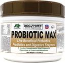 Dogzymes Probiótico Max -10 Billones Probióticos de CFU, Prebióticos, Enzimas Digestivos - Alivia la Diarrea, Upset Stomach, Estreñimiento, Gas, Alergia, Inmunity &amp; Health Global 1 Pound
