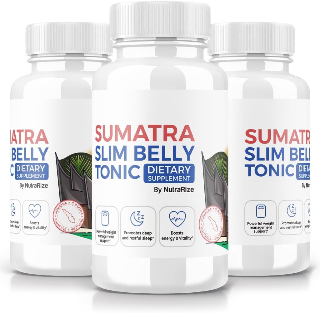 (3 Pack) Sumatra Slim Belly Tonic, Sumatra Slim Belly Tonic Dietary Supplement for Advanced Weight Loss, Maximum Strength All-Natural Pill to Target Belly Fat, Sumatra SlimBelly Reviews (180 cápsulas)