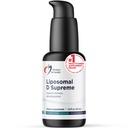 Designs for Health Liposomal D Supreme Vitamin D Liquid - 2500 IU Vitamin D3 + Vitamin K (K1 + K2) - Liposomes for Superior Absorption - Non-GMO Supplement (100 Servings / 1.7oz)