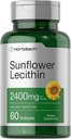 Horbäach Sunflower Lecithin Softgel Capsules TENIDO 2400mg TENIDO 60 Píldoras Silencio Naturalmente Occurring Phospholipids ANTE NO GMO, Gluten Free Supplement