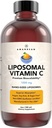AMANDEAN Liposomal Vitamina C 1000mg. Líquido VIT C Suplemento. Soporte inmunitario, salud de la piel, producción de colágeno. Entrega rápida de antioxidante Absorbing. Quali-C, Soy-Free, Vegan, Non-GMO.