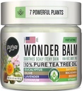 Tea Tree Oil Balm, Extra Strength, Pare Well with Jock Itch Cream, Spray, Athletes Foot, Ringworm Cream for Human, Rash Cream, Fast Acting for Dry, Itchy Skin, Plant Powered Wonder Balm