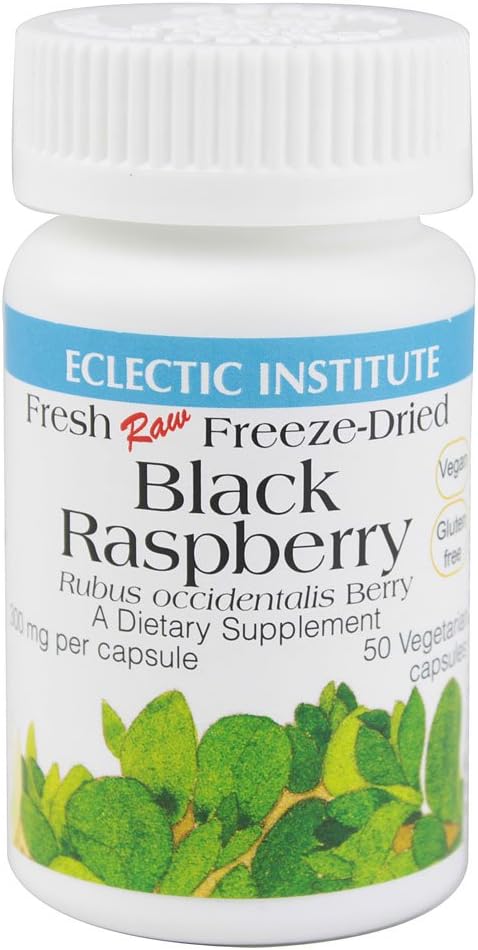 Eclectic Institute Black Raspberry - 300 mg - 50 Vegetarian Capsules
