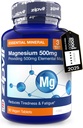 Zipvit Magnesium 500mg ← 90 Vegan Tablets ← Soporta Muscle & Bone Health ← Vegan y la Fórmula Vegetariana latitud 3 Meses
