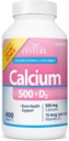 21st Century Vitamins Calcium 500 Plus Extra D Caplets, 400 Count
