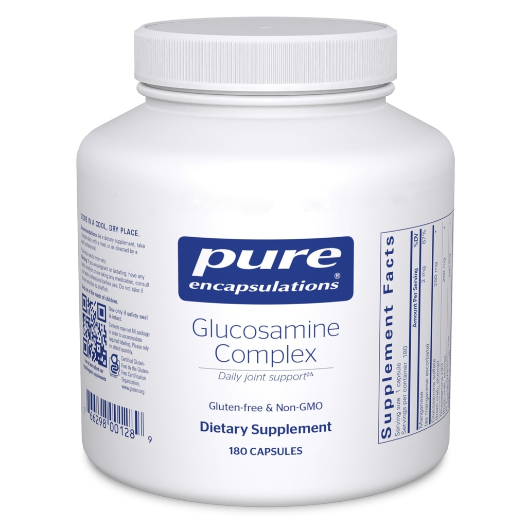 Pure Encapsulations Glucosamine Complex | Dietary Supplement Cartilage Support with Manganese | 180 Capsules