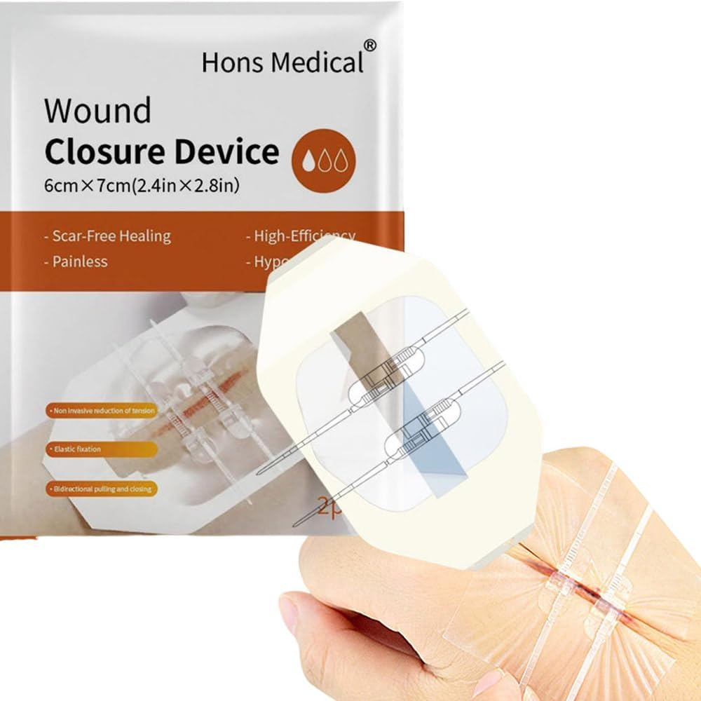 Sutures Adhesive Bandages 2 PCS Surgical Laceration Repair without Sew Quick Clot Emergency Wound Closures Device
