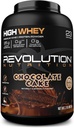 Revolution Nutrition, High Whey, Protein Powder 2LB, Whey Isolate, Gluten Free, Lean Muscle Mass for Men & Women, 25g of Protein Per Scoop, 908 g, 24 Servings (Chocolate Cake, 2 Pound)