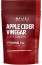Manzana de vinagre de sidra con vitamina B12 y folato - Suplementos de ACV convenientes para la energía y la salud digestiva - 30 cuenta - individualmente malgastado - sabor de baya mixta, Vegan - 1 mes de suministro