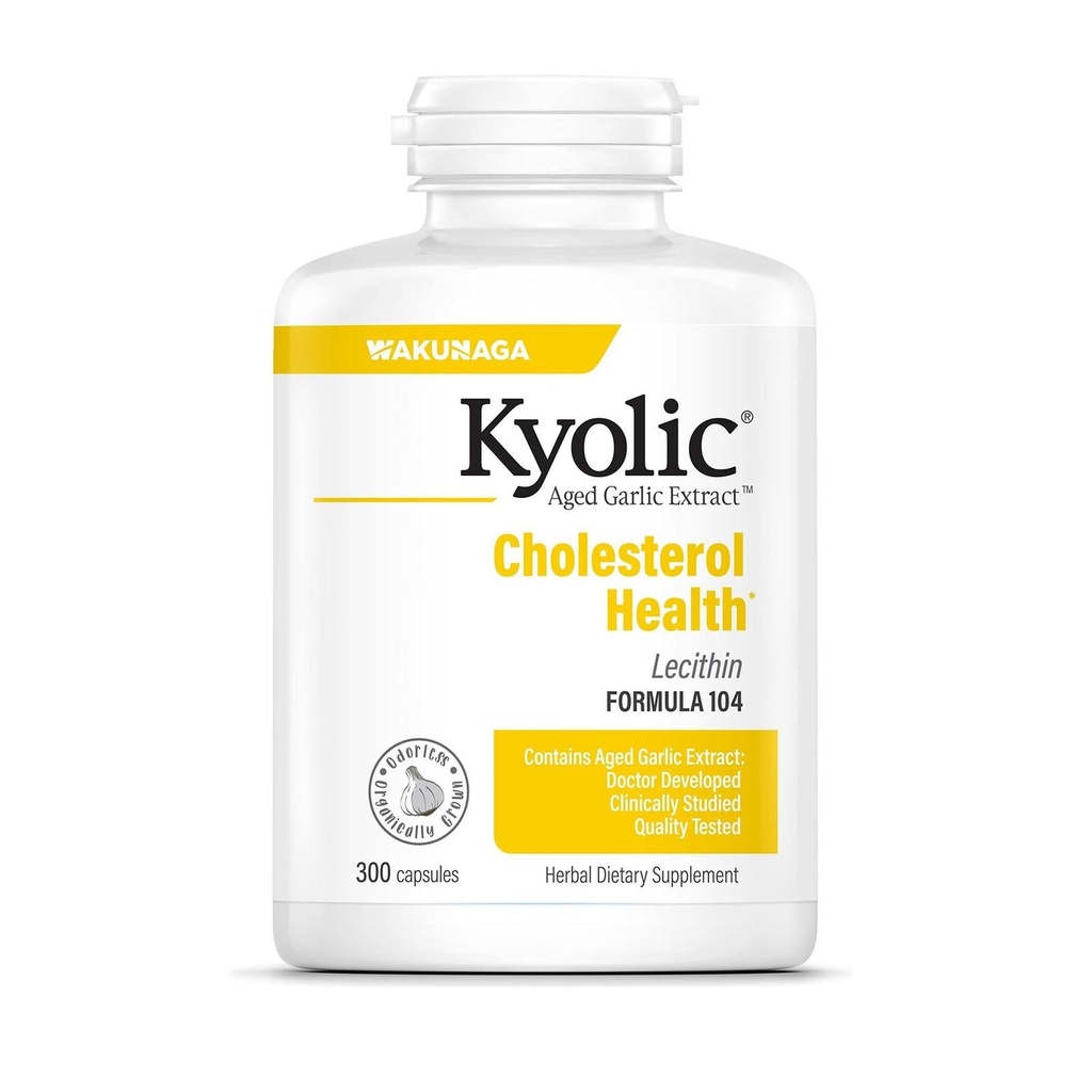 Extracto de ajo envejecido Kyolic Fórmula 104, Salud Colesteral