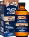 Soberano Bio-Active Copper Hydrosol - Bioavailable Cobre Suplemento líquido para adultos y niños con Hidrosol Plata para el cabello, la piel y las uñas - 4 fl oz (118 mL)