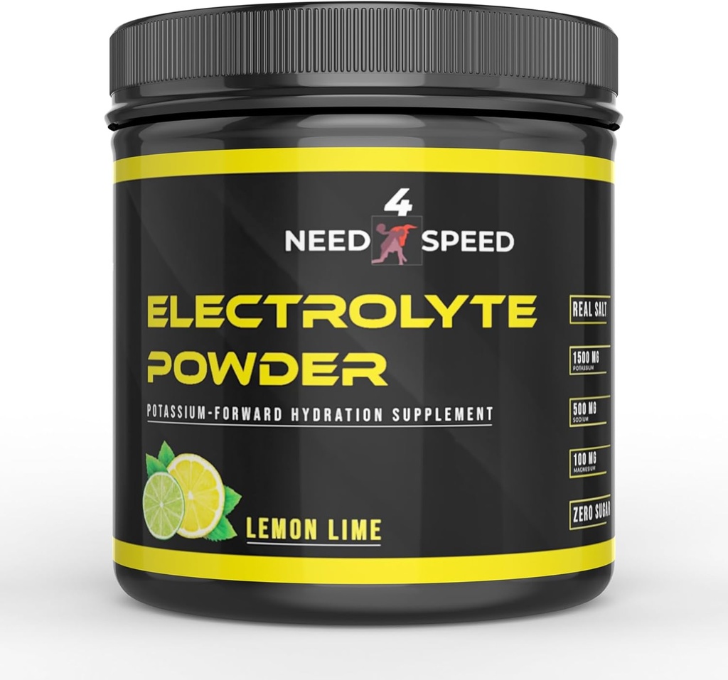 Lime Electrolílito de limón Polvo, 60 Servidores, Solución de hidratación con vitaminas, minerales y electrolitos para atletas, entusiastas de fitness y estilos de vida activos, 13.5oz
