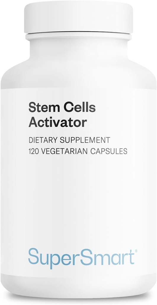 Supersmart Stem Cells Activator (Fórmula Avanzada) - con Astragaloside, Fuidocan - Natural Stem Cells Supplement TEN Non-GMO & Gluten Free - 120 Vegetarian Capsules