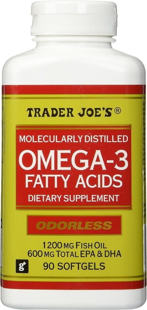Trader Joe's Molecularly Distilled Omega-3 Fatty Acids Suplemento dietético