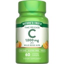 Nature's Truth Vitamin C with Rose Hips 1000mg | 60 Coated Caplets | Vegan, Non-GMO & Gluten Free Supplement