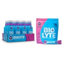BIOLYTE Electrolyte Drink & IV Hydration Drink Mix - Doctor-Formulated FSA & HSA Electrolytes Liquid, Rehydration Powder Packets, Chemotherapy Must Haves for Women &amp; Men - Berry, 12 Bottles, 16 Sticks