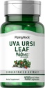 Piping Rock Uva Ursi Capsules  960mg ← 100 Pills ← Herb Leaf Extract Suplemento No-GMO, Gluten Free