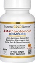 California Gold Nutrition Astaxanthin Complejo Carotenoide, Lutein, Lycopene, Astaxanthin, 30 Veggie Softgels