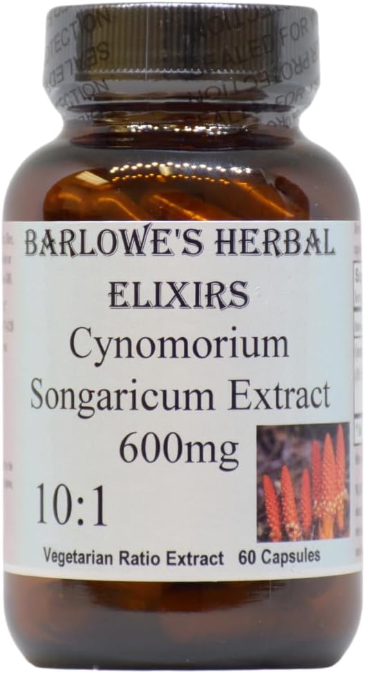 Cynomorium Songaricum Extracto 10:1 ← 600mg Por Capsule TENIDO Suplemento herbal para la resistencia, vitalidad y bienestar TEN 60 cápsulas veganos ← Stearate-Free, Glass Bottled