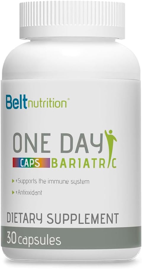 Multivitamínico Bariat – Uno por día Vitaminas y Minerales Bariatrices – 30-Counto Suplemento Bariatric Capsules – Nutrient-Rich Multivitamina Desarrollada con Hierro
