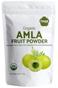 Polvo de frutas de Amla orgánica, Polvo de Berry Amalaki, paquete de prueba de 4 once/112 gm, USDA orgánico, Superalimento crudo para la piel y el cabello, bolsa sellable de 4 oz