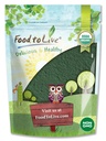 Alimentos para Vivimos Polvo de Clorella Orgánica, 2 Libras - No GMO, Kosher, Algas Verdes Raw, Superalimentos Veganos, Bulk, Proteína Verde Pura Vegan, Rica en Vitaminas y Minerales, Grande para Bebidas, Muro de Célula Rota
