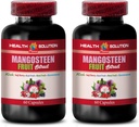 cápsulas mangosteen - MANGOSTEEN FRUIT EXTRACT COMPLEX CON RESVERATROL, ACAI FRUIT, POMEGRANATE, NONI FRUIT, GOJI BERRY - Vitaminas granadas para la memoria - suplemento resveratrol - 2 Botellas 120 Cap