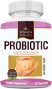 Probióticos All Natural Health Supplement for Women and Men with Lactic Acid Bacteria for Gut, Yeast Support 60 Oral Flora Capsules for Daily Use. Made in America by Botanica Research