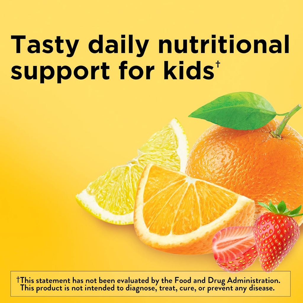 Nature Made First Multivitamin with Omega-3, Vitamins and Minerals for Nutritional Support, 70 Kids Gummies (Pack of 2)