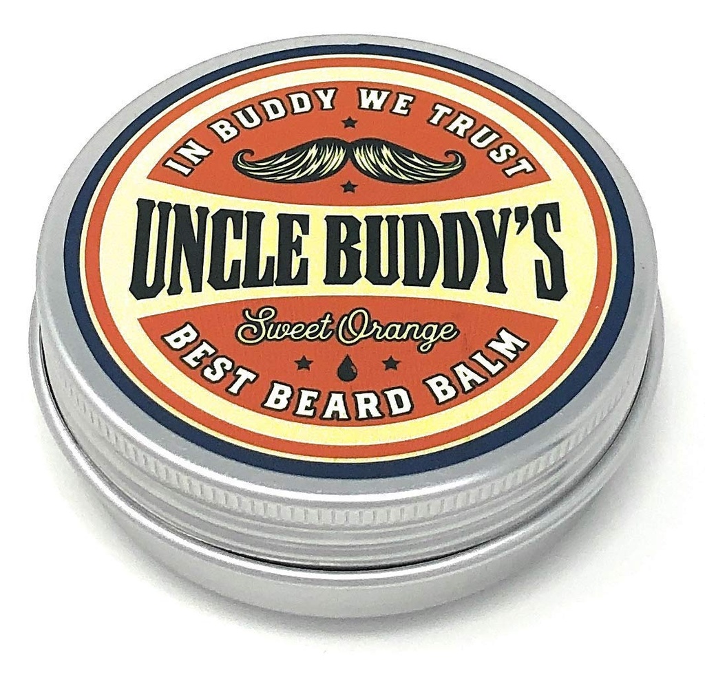 El mejor pantalón de naranja dulce del tío Buddy Leave-In acondicionador para control y estilo, promueve el crecimiento de la barba y la salud, 2 oz