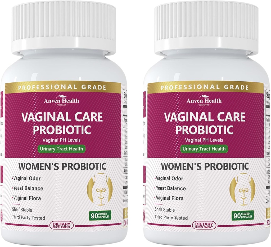 Vaginal Probiotics for Women pH Balance with Prebiotics - 60 Billion Womens Probiotic for Vaginal Flora, Odor, Yeast & Digestive Health with Saffron, Cranberry, Vegan " Non-GMO TEN 180 Caps