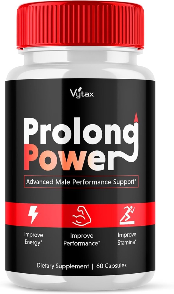 Prolong Power Pills Supplement, Pro Long Power Men's Capsules Plus Advanced Maximum Strength Vitamin Formula Pastillas, Peak Performance Energy Male All Natural Support Capsulas Health (60 Count)